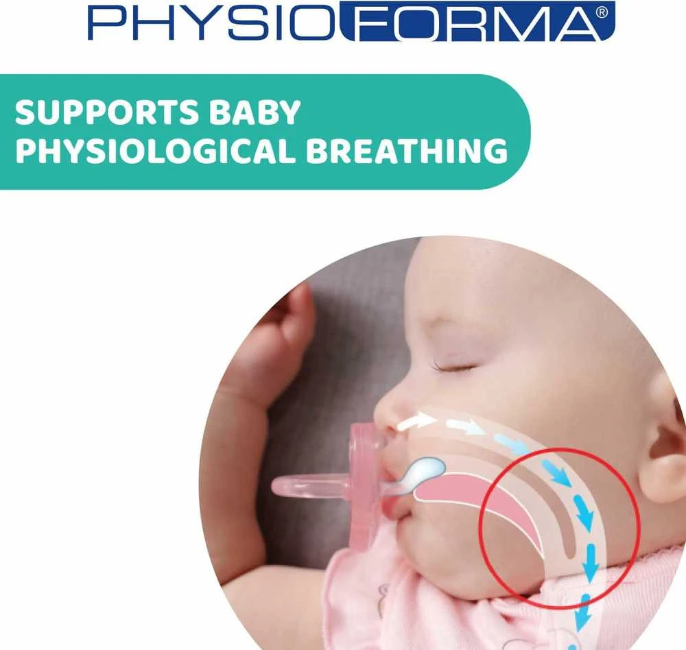 CHICCO Ortodontinis žindukas PHYSIO COMFORT su sterilizavimo dėklu, 0-6M, Iš "Mum effect" silikono
