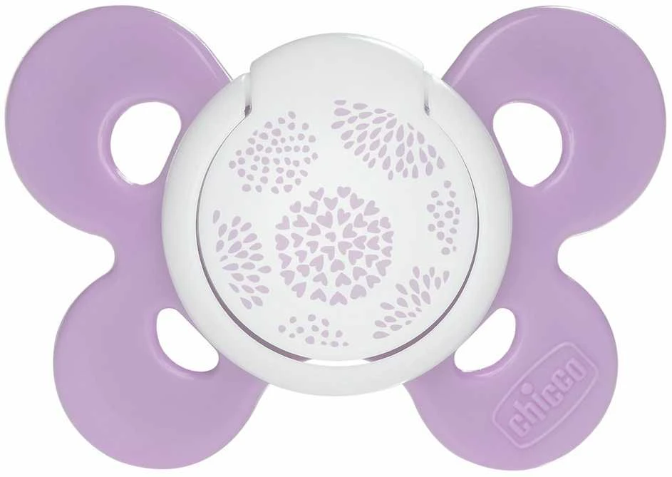 CHICCO PHYSIO COMFORT Silikoonist lutt, 6-12m (Roosa)