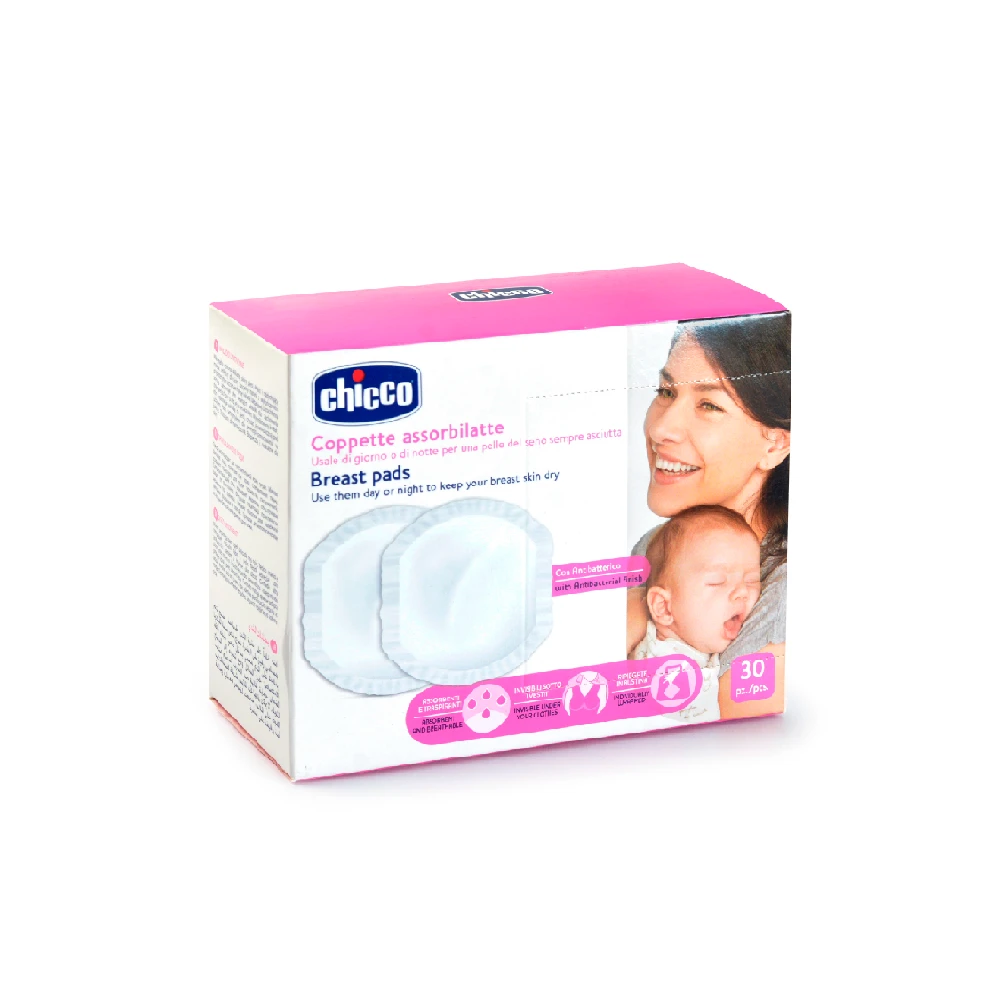 CHICCO įklotai į liemenėlę antibakteriniai 30vnt