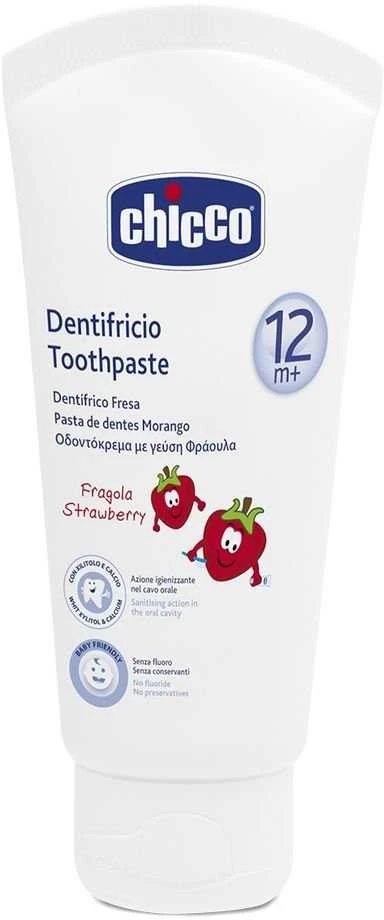 CHICCO dantų pasta braškių skonio 12m+ 50ml