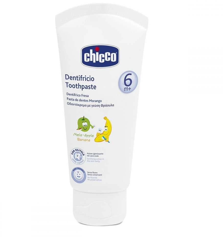 Chicco Dantų pasta vaikams nuo 6 mėn., bananų-obuolių skonio, 50ml
