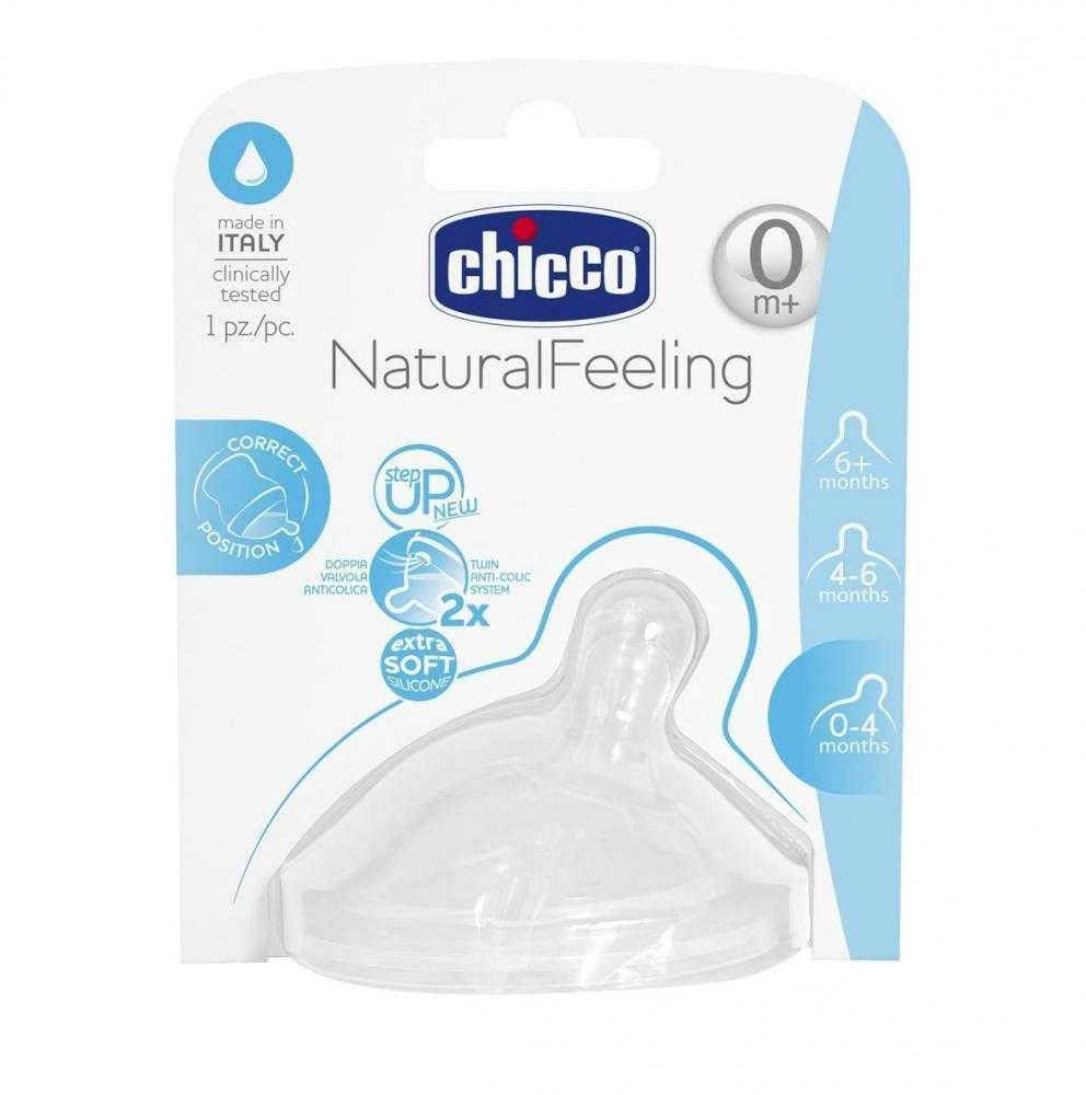 CHICCO Silikoninis čiulptukas "NATURAL FEELING", 0M+
