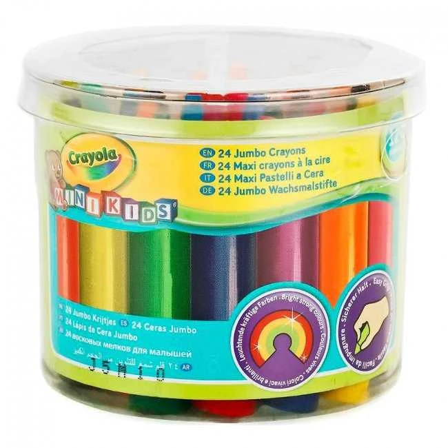 Crayola, Inc. Crayola Mini Kids - 24 dideli pieštukai, 24 vnt.