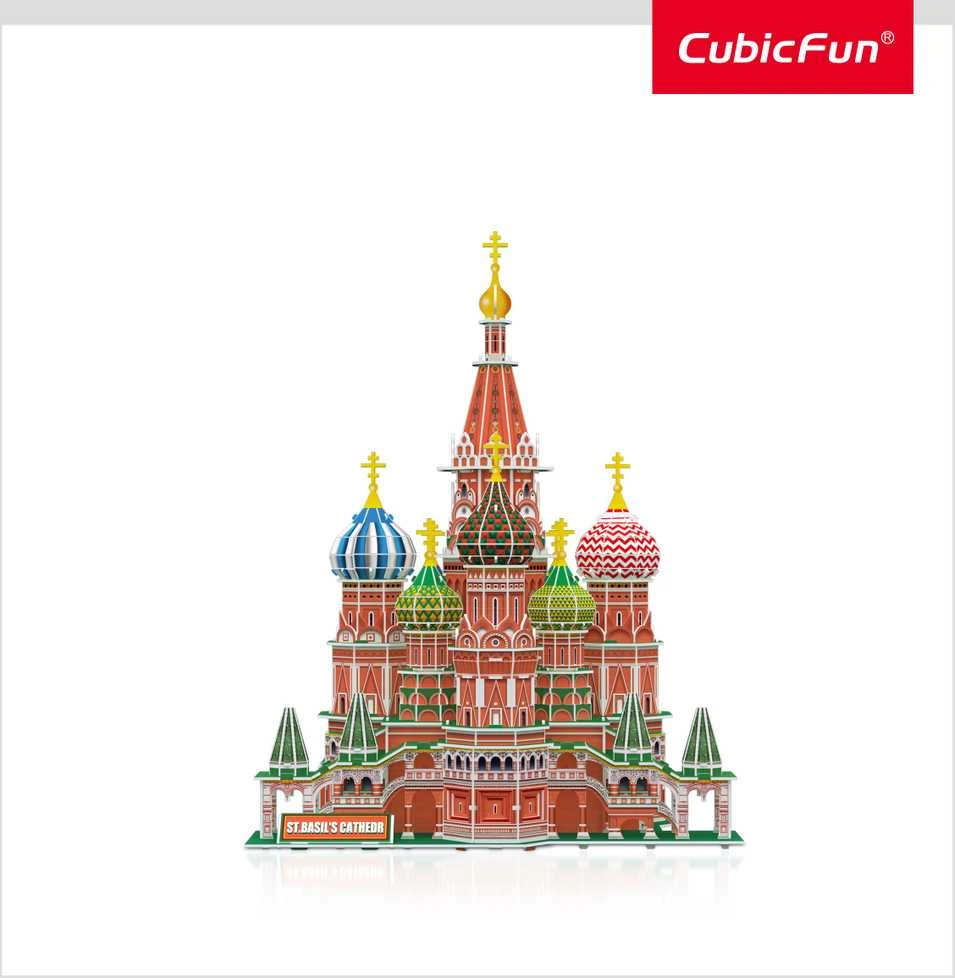 CUBICFUN 3D dėlionė „NatGeo: Šv. Bazilijaus katedra“