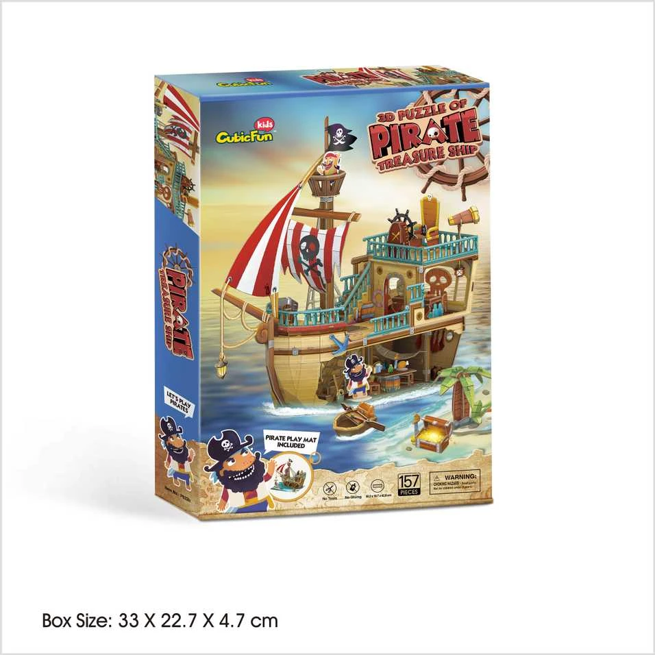 CUBICFUN 3D dėlionė „Piratų laivas“