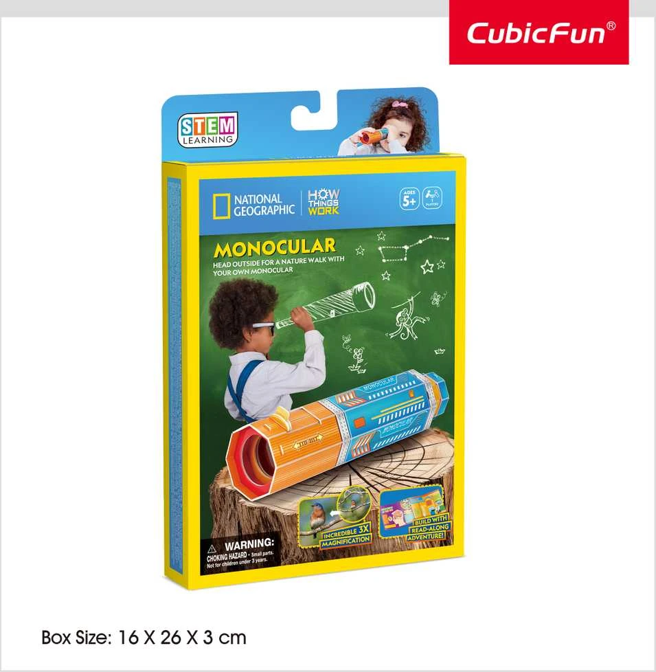 Dėlionė CubicFun CUBIC FUN National Geographic 3D palapinė „Monoklis“