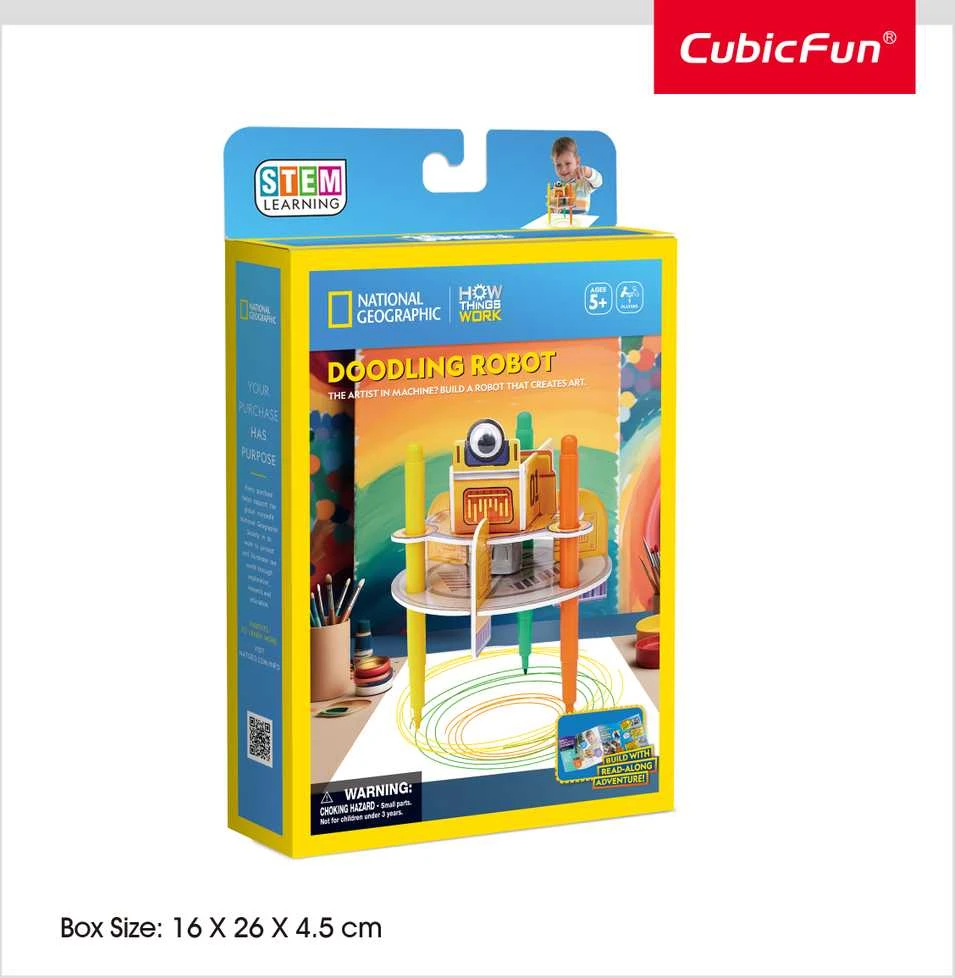 CubicFun CUBIC FUN National Geographic 3D-palapeli "Piešiantis Robotas"