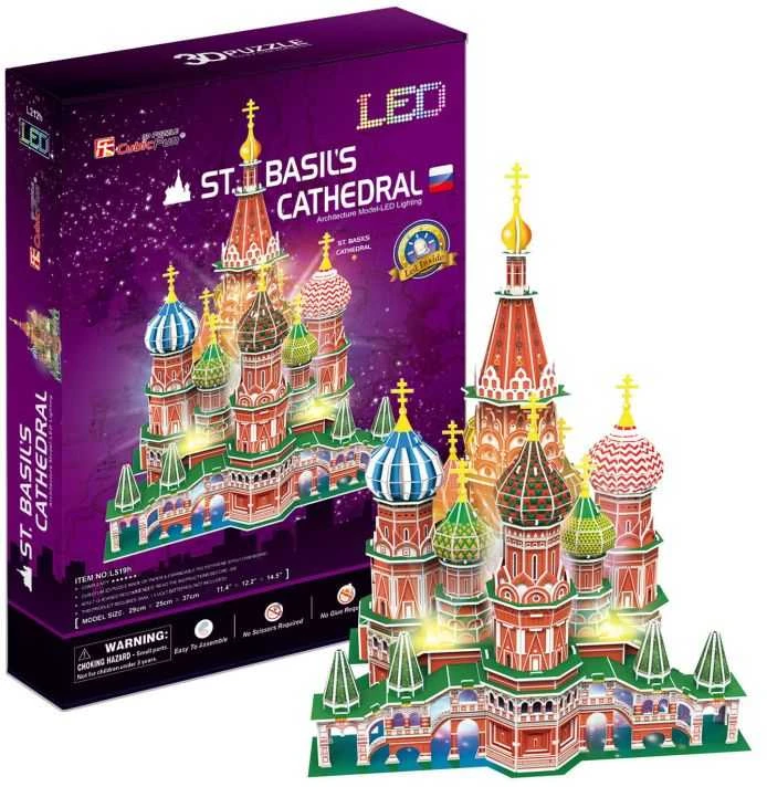 CubicFun 3D dėlionė „Šv. Bazilio katedra“ (LED)