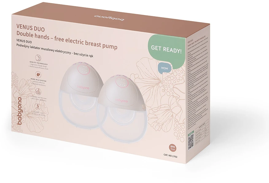Dėlionė Babyono pientraukis elektrinis laisvų rankų dvigubas App VENUS DUO 1702 1702