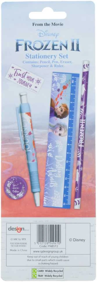 Disney Frozen 2 rašymo rinkinys, 5 vnt., BLISTER STAT SET