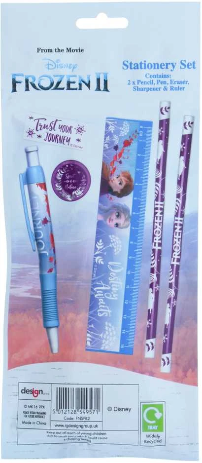 Disney Frozen 2 rašymo rinkinys, 6 vnt., STATIONERY SET