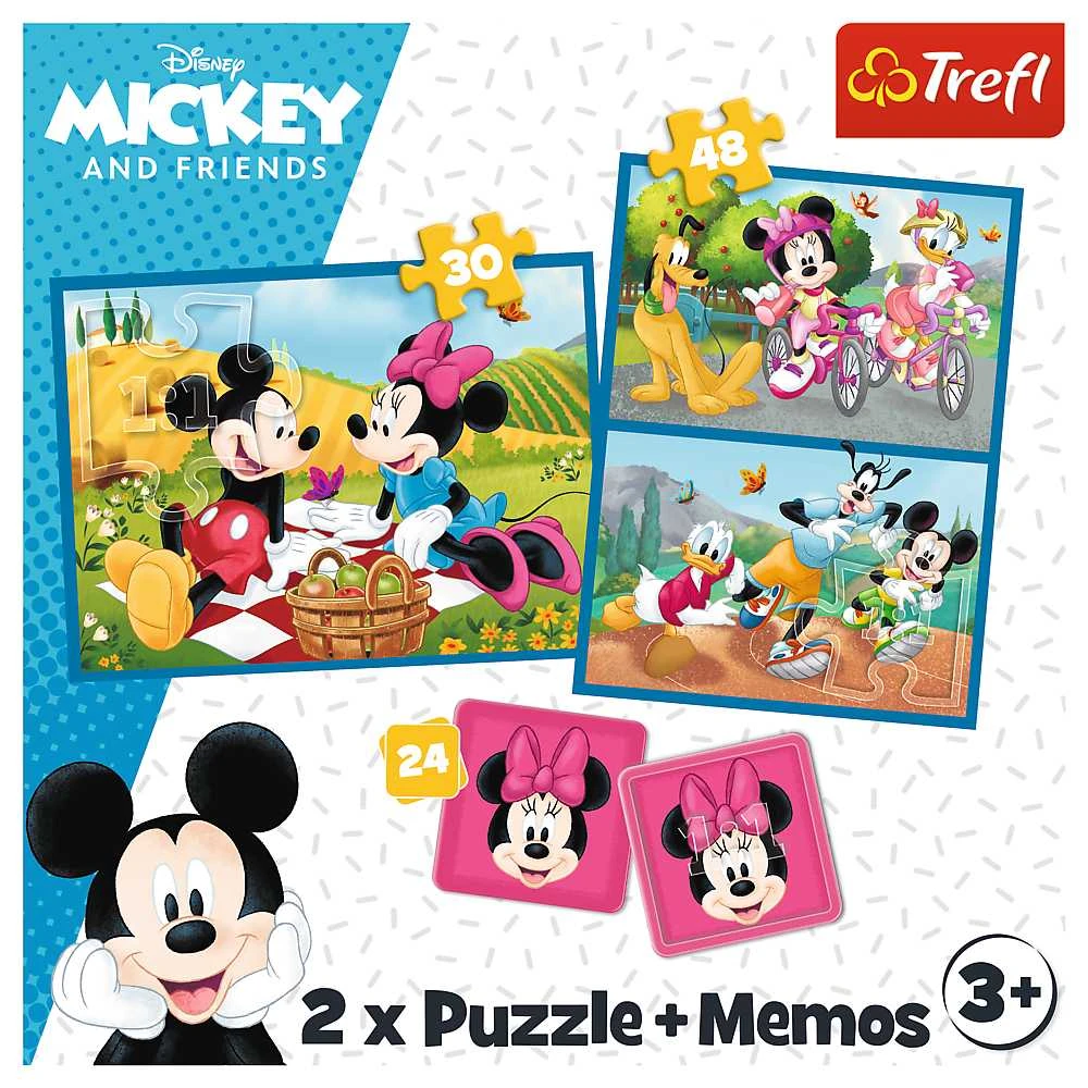 TREFL DISNEY „Peliukas Mikis" 30+ 48+ 24 memo kortelės dėlionė-žaidimas