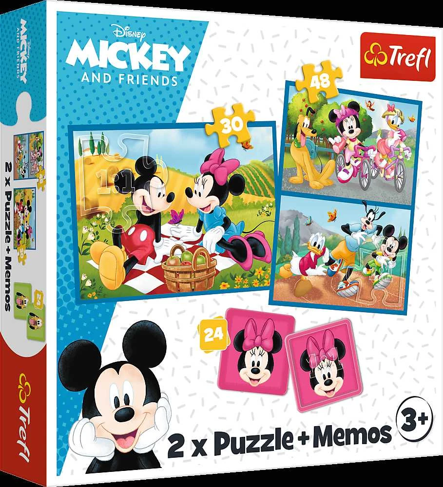 TREFL DISNEY „Peliukas Mikis" 30+ 48+ 24 memo kortelės dėlionė-žaidimas