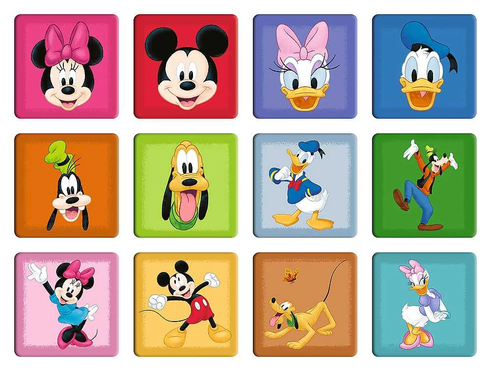 TREFL DISNEY „Peliukas Mikis" 30+ 48+ 24 memo kortelės dėlionė-žaidimas