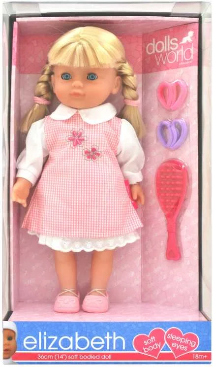 DOLLSWORLD Lėlytė Elizabeth, 36 cm