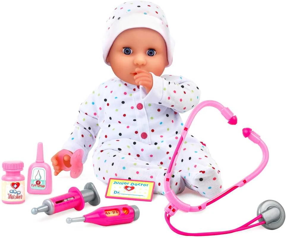 DOLLSWORLD Lėlytės Dolly gydymo rinkinys, 46 cm