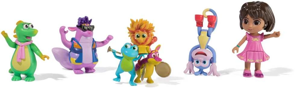 Spin Master DORA TYRINĖTOJĖS žaidimų rinkinys Dora figūrėlių dovanų rinkinys