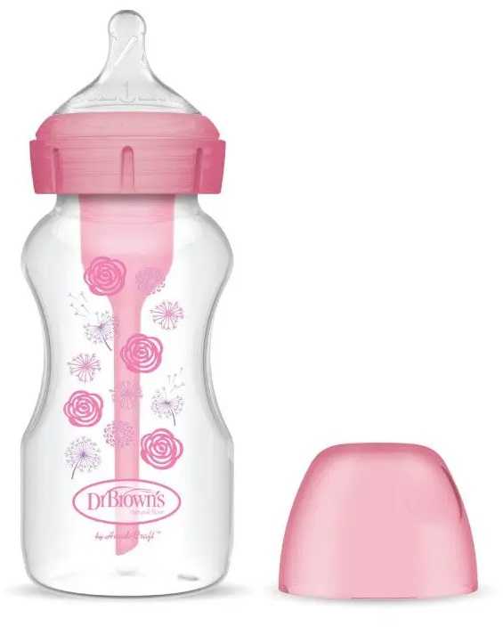 Dr. Brown's kūdikių buteliukas PP rožinis 240ml 1vnt