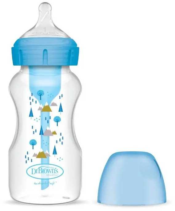 Dr. Brown's kūdikių buteliukas PP mėlynas 240ml 1vnt