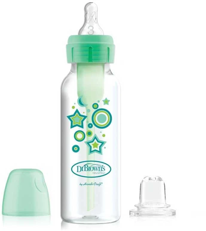 Dr. Brown's vaikiškas buteliukas su žaliais elementais 250ml