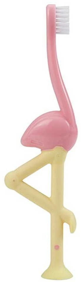Dr. Brown's dantų šepetėlis 1-4 metų Flamingo