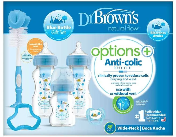 DR. BROWN'S OPTIONS+ dovanų rinkinys Mėlynas