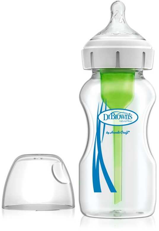 Dr. Browns Crystal Wide Mouth Bottle buteliukas kūdikiams 270 ml