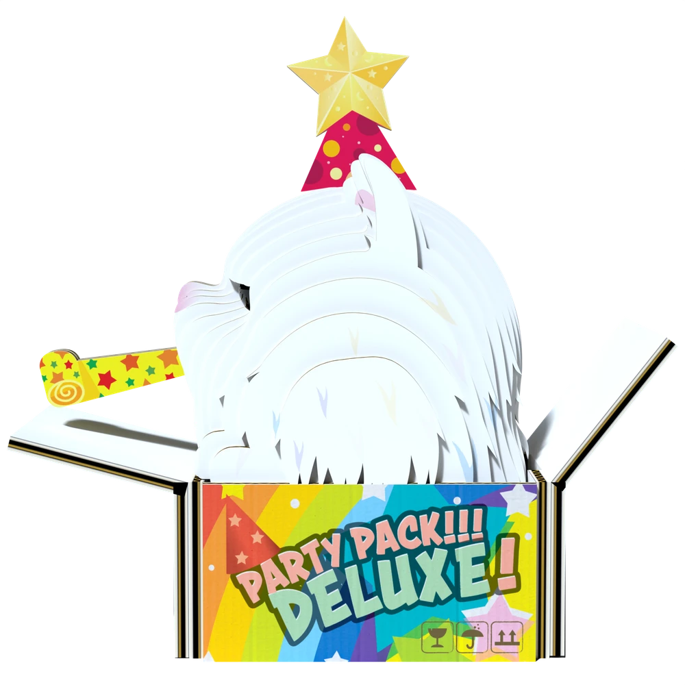 Dėlionė EUGY 3D kartoninis modelis „Kačiukas Cottonball“