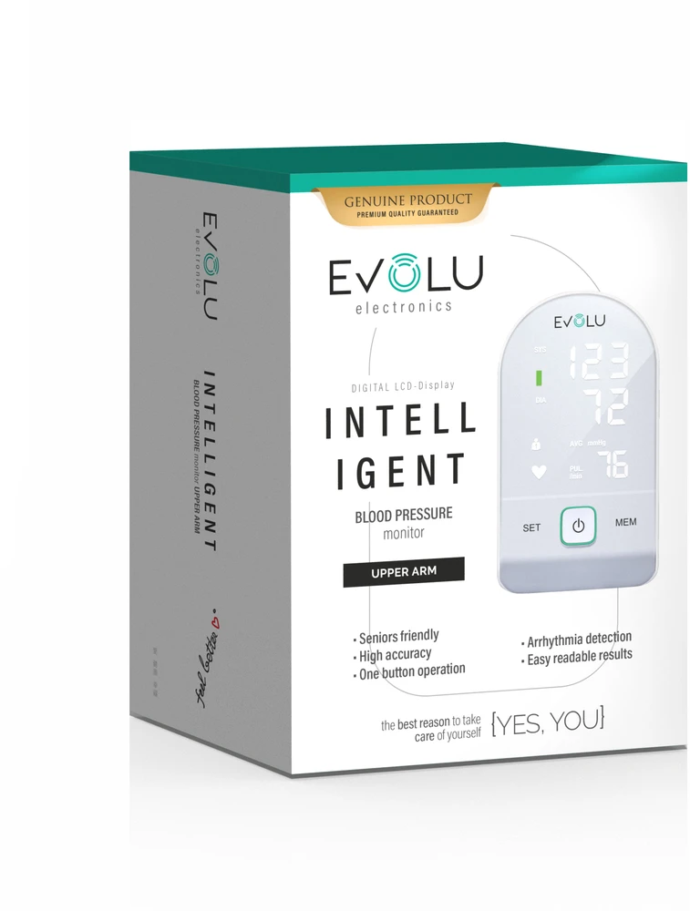 EVOLU žastinis kraujospūdžio matuoklis Intelligent