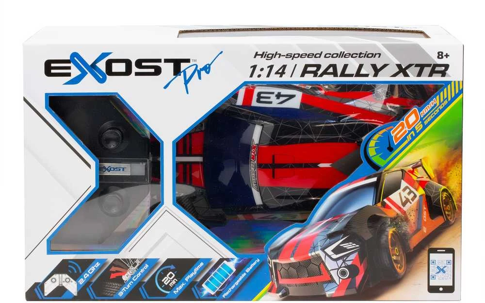 EXOST Radijo bangomis valdomas automobilis RALLY XTR, 1:14