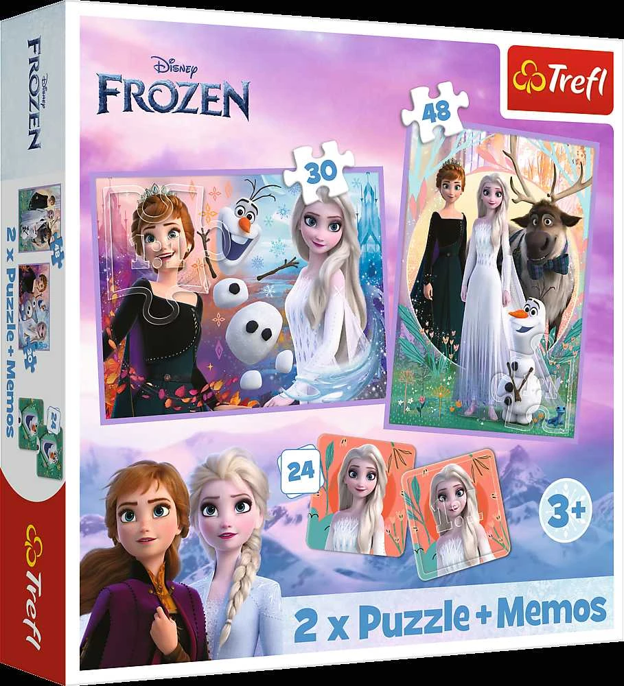 FROZEN TREFL 30+48 det. dėlionė-žaidimas „Ledo šalis 2“