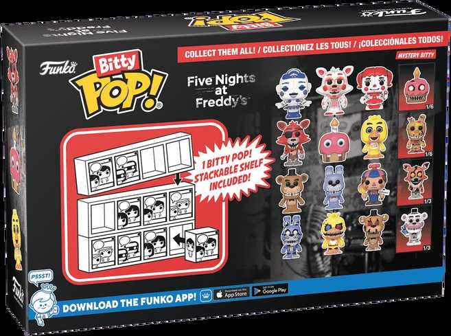 FUNKO Bitty POP! Figūrėlių rinkinys: Five Nights at Freddy´s, ~3 cm (4 vnt.)