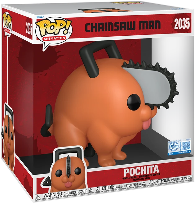 FUNKO POP! Vinilinė figūrėlė: grandininis pjūklas Man - Pochita, 25 cm