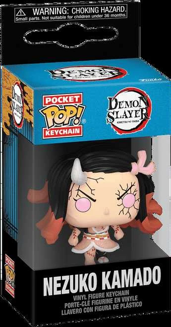 FUNKO POP! Raktų pakabutis: Demon Slayer - Nezuko Kamado, 10 cm
