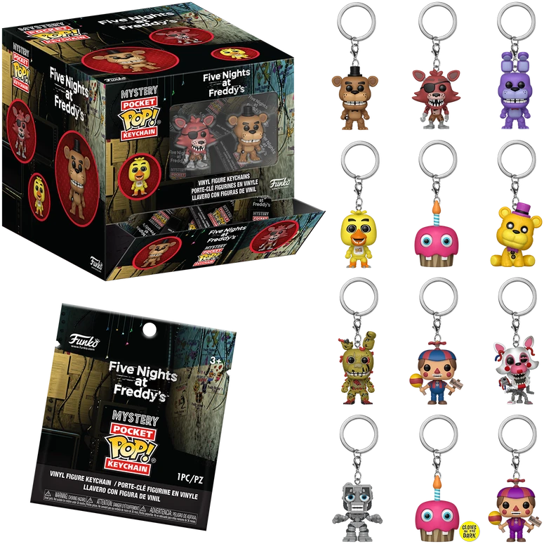 FUNKO POP! Raktų pakabutis: Mystery - Five Nights at Freddy´s, ~4 cm