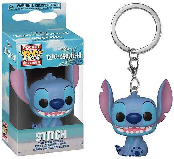 FUNKO POP! Raktų pakabutis: Lilo & Stitch - Stičas, 10 cm