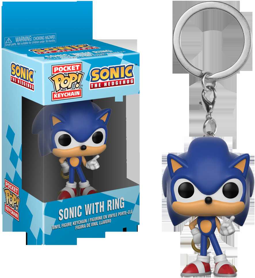FUNKO POP! Raktų pakabutis: Sonic, 10 cm