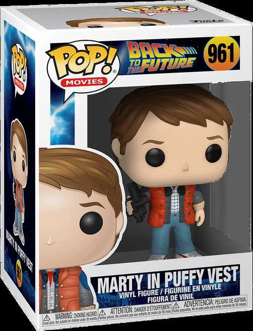 FUNKO POP! Vinilinė figūrėlė: Back To The Future - Marty in puffy vest, 9 cm