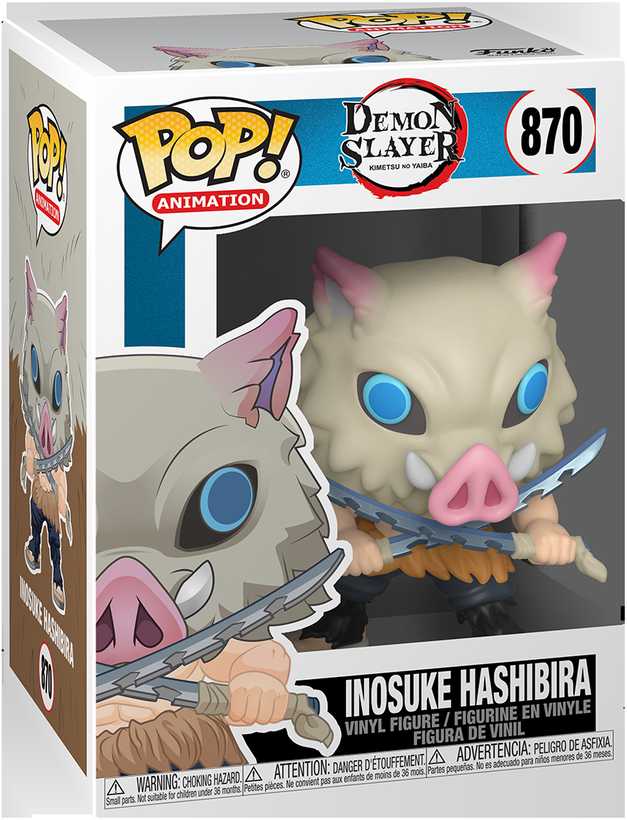 FUNKO POP! Vinilinė figūrėlė: Demon Slayer - Inosuke Hashibira, 10 cm