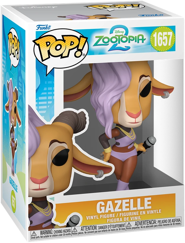 FUNKO POP! Vinilinė figūrėlė: Disney: Zootopia 2 - Gazelle, 9 cm