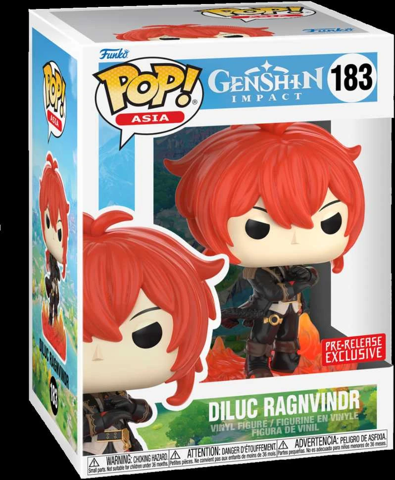 FUNKO POP! Vinilinė figūrėlė: Genshin Impact - Diluc Ragnvindr