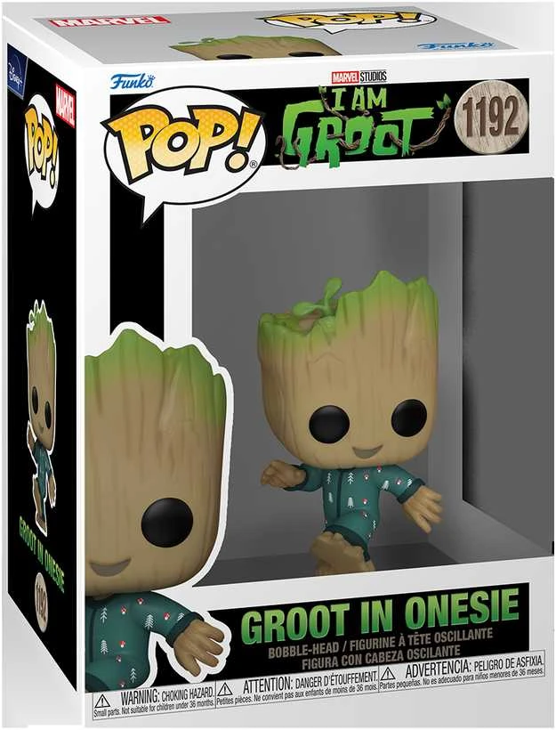 FUNKO POP! Vinilinė figūrėlė: I Am Groot - Groot in PJs (dancing)