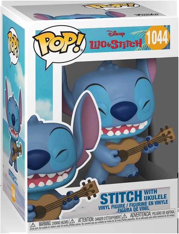 FUNKO POP! Vinilinė figūrėlė: LILO & STITCH: Stičas su ukulele, 10 cm