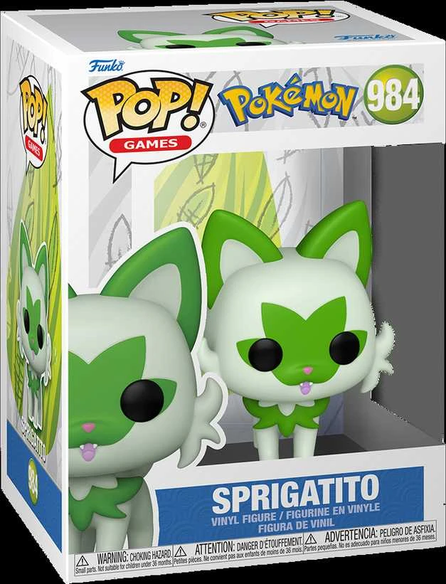 FUNKO POP! Vinilinė figūrėlė: Pokemonai - Sprigatito, 9 cm