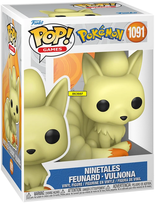 FUNKO POP! Vinilinė figūrėlė: Pokemon - Ninetales Feunard Vulnona, 9 cm