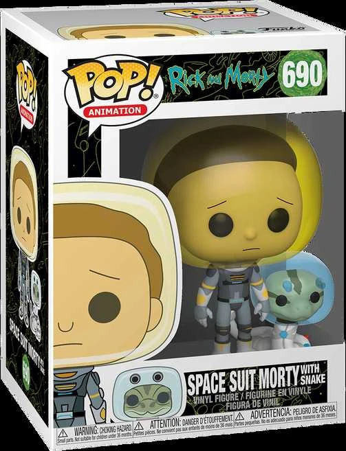 FUNKO POP! Vinilinė figūrėlė: Rick & Morty - Morty su astronauto kostiumu, 9 cm