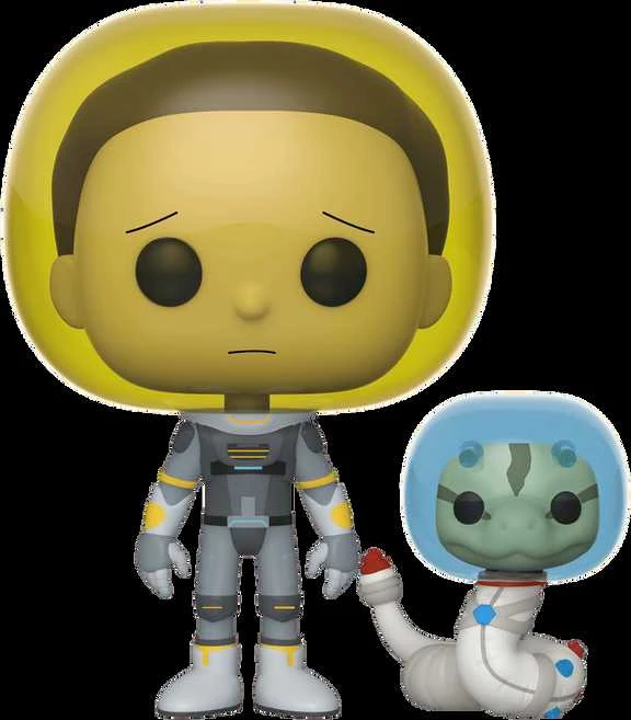 FUNKO POP! Vinilinė figūrėlė: Rick & Morty - Morty su astronauto kostiumu, 9 cm