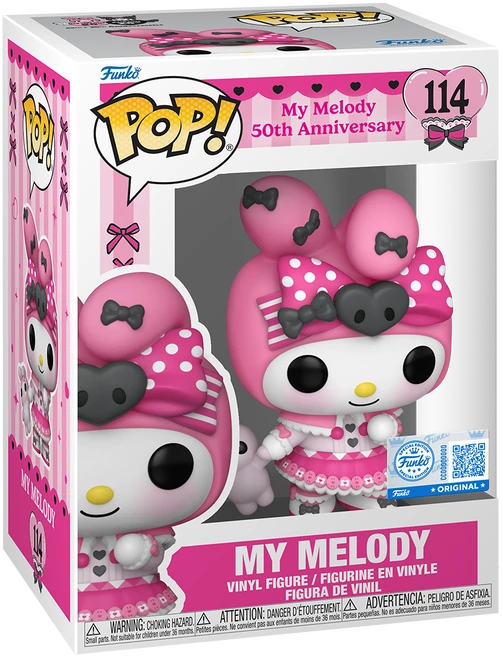 FUNKO POP! Vinilinė figūrėlė: My Melody 50th Anniversary - My Melody, 9 cm