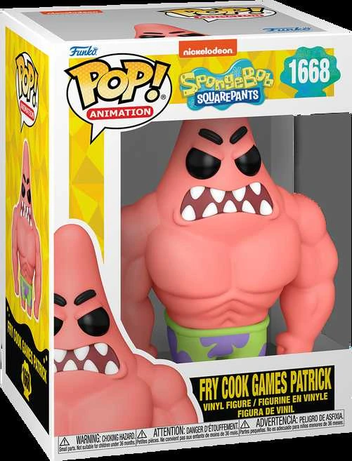 FUNKO POP! Vinilinė figūrėlė: SpongeBob - Fry Cook Games Patrick, 9 cm