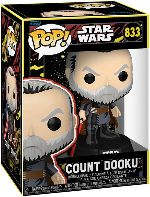 FUNKO POP! Vinilinė figūrėlė: Star Wars - Count Dooku, 9 cm